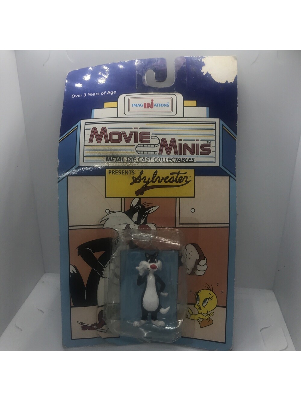 Looney Tunes Sylvester The Cat 1988 Imaginations Movie Minis Diecast Dmg Bubble